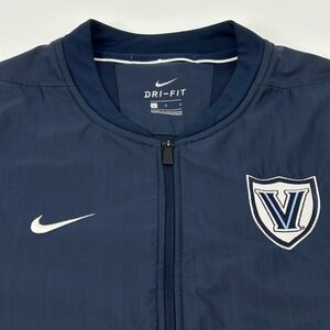 Villanova Wildcats Jacket Mens L Blue Nike Dri-Fit Dry Elite Hybrid Full Zip